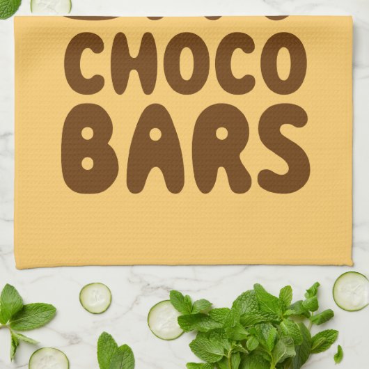 Ich möchte Choco Bars essen Geschirrtuch (Gefaltet)