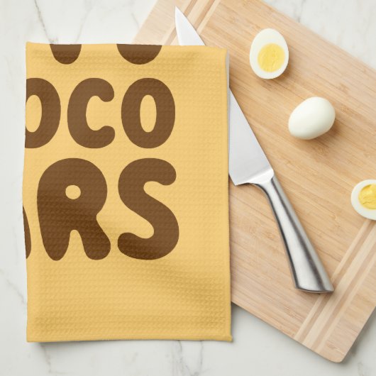 Ich möchte Choco Bars essen Geschirrtuch (Viertel Falte)