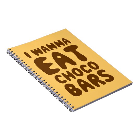Ich möchte Choco Bars essen Notizblock (Rechte Seite)