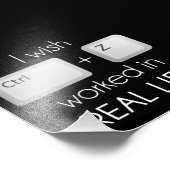 Ich möchte, dass Ctrl Z im wirklichen Leben funkti Fotodruck (Ecke)