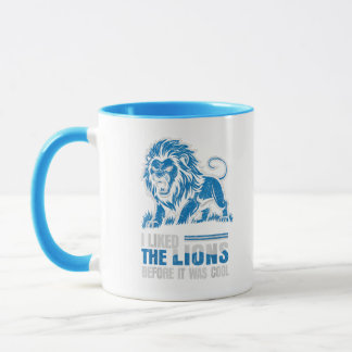 Ich mochte die Löwen, bevor es cool war Löwen salz Tasse