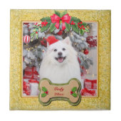 Ich möchte dir ein fröhliches Personalisiertes Hun Fliese (Vorderseite)