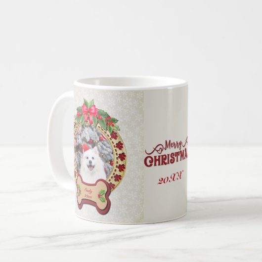 Ich möchte dir ein fröhliches Personalisiertes Hun Kaffeetasse (Vorderseite Links)