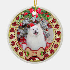 Ich möchte dir ein fröhliches Personalisiertes Hun Keramik Ornament