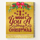 Ich möchte dir ein fröhliches Personalisiertes Hun Notizblock (Rückseite)