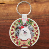 Ich möchte dir ein fröhliches Personalisiertes Hun Schlüsselanhänger (Vorderseite)