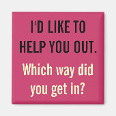 Ich möchte dir helfen magnet (Vorne)