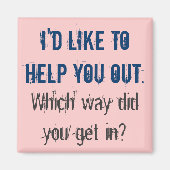 Ich möchte dir helfen magnet (Vorne)