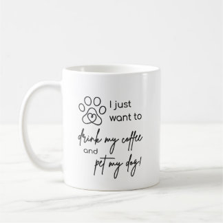 Ich möchte einfach nur meinen Kaffee trinken und m Kaffeetasse