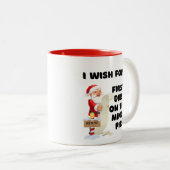 Ich möchte... Erste Dibs auf den Minenlöchern Zweifarbige Tasse (VorderseiteRechts)