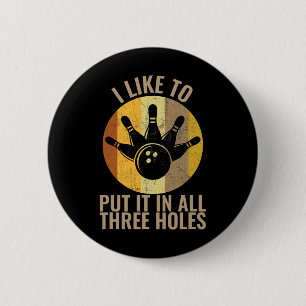 Ich möchte es in alle drei Holes Bowling Shirt Button