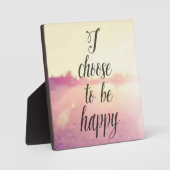 Ich möchte glücklich sein fotoplatte (Vorderseite)