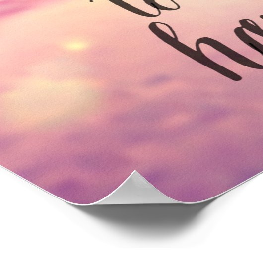 Ich möchte glücklich sein poster (Ecke)