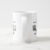 ICH MÖCHTE GROSSE TASSE UND KANN NICHT Tasse LIEFE (Rückseite)