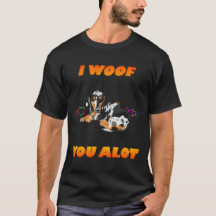 Ich möchte Ihnen eine große orangefarbene, weiße, T-Shirt