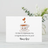 Ich möchte Ihnen meine Glückwünsche aussprechen un Ankündigung (Stehend Vorderseite)