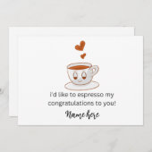 Ich möchte Ihnen meine Glückwünsche aussprechen un Ankündigung (Vorne/Hinten)