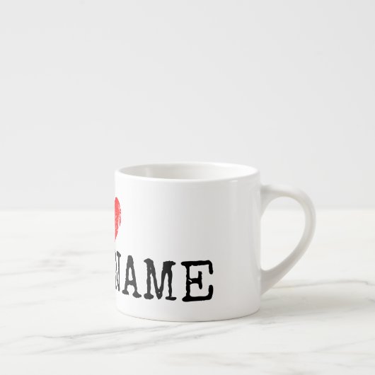 Ich möchte Ihren Namen Espresso Tasse Geschenk (Rechts)