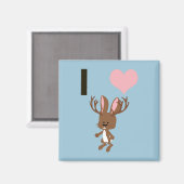 Ich möchte Jackalope Magnet (Vorderseite/Rückseite)