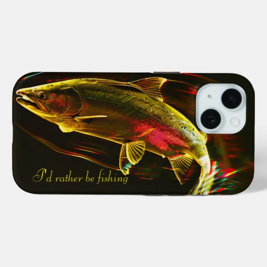 Ich möchte lieber angeln Case-Mate iPhone hülle (Rückseite (Horizontal))