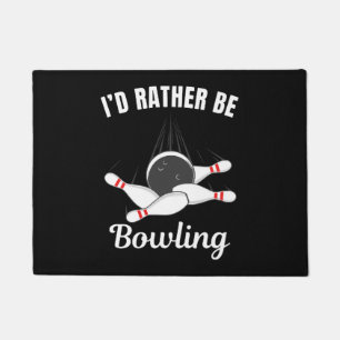 Ich möchte lieber Bowling sein Fußmatte