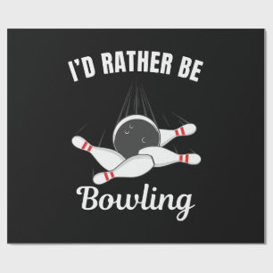 Ich möchte lieber Bowling sein Geschenkpapier