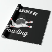 Ich möchte lieber Bowling sein Geschenkpapier (Ungerollt)