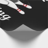 Ich möchte lieber Bowling sein Geschenkpapier (Ecke)