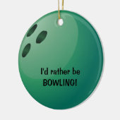 Ich möchte lieber BOWLING sein! Ornament (Links)