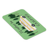 Ich möchte lieber Camping Van RVing Motorhome Tree Magnet (Rechte Seite)