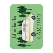 Ich möchte lieber Camping Van RVing Motorhome Tree Magnet (Vertikal)