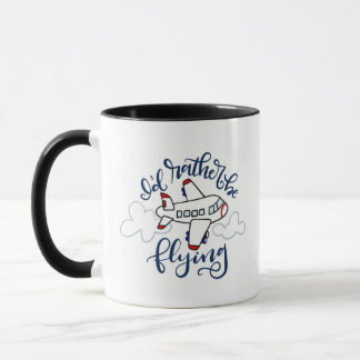 Ich möchte lieber fliegen - handgeschriebene Tasse