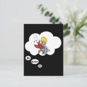 Ich möchte lieber fliegen postkarte (Stehend Vorderseite)