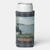 Ich möchte lieber Foto angeln, deinen Namen hinzuf Selters Dosenkühler (Seltzer Vorderseite)