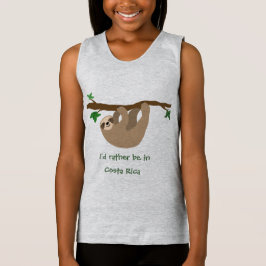 Ich möchte lieber in Costa Rica sein, personalisie T-Shirt