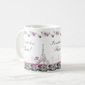 Ich möchte lieber in der Pariser Kaffeezucht Schwa Kaffeetasse (Vorderseite Links)