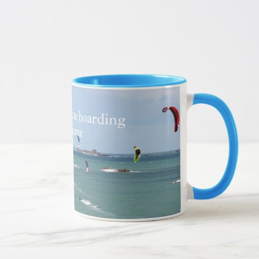 Ich möchte lieber Kitesurf Boarding sein - persona Tasse (Rechts)