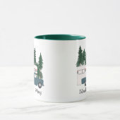 Ich möchte lieber Retro Truck Camper Tree CUSTOM f Tasse (Zentrum)