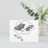 Ich möchte lieber Videospiele 2 spielen Postkarte (Stehend Vorderseite)