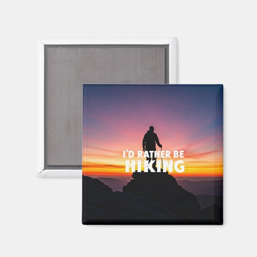 Ich möchte lieber wandern magnet (Vorderseite/Rückseite)