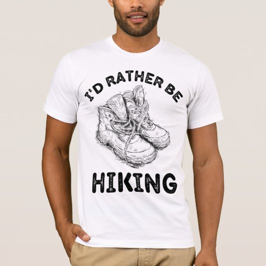Ich möchte lieber WANDERN T-Shirt (Vorderseite)