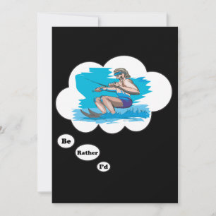 Ich möchte lieber Wasserski fahren Einladung