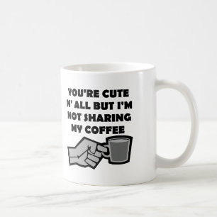Ich möchte meinen Kaffee nicht mit einem lustigen  Kaffeetasse