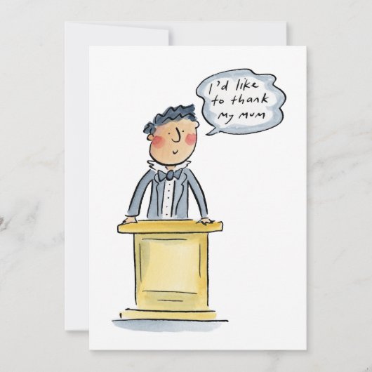 Ich möchte meiner Mutter danken Einladung (Vorderseite)