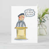 Ich möchte meiner Mutter danken Einladung (Stehend Vorderseite)