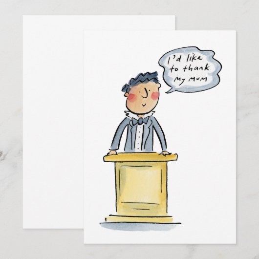 Ich möchte meiner Mutter danken Einladung (Vorne/Hinten)