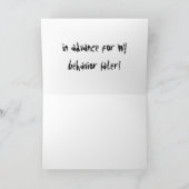 Ich möchte mich entschuldigen karte (Innenseite)