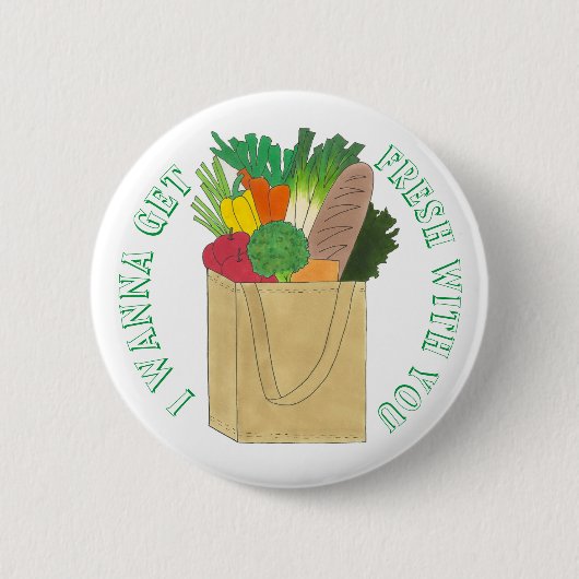 Ich möchte mit dir Feinschmecker kaufen. Button (Vorderseite)