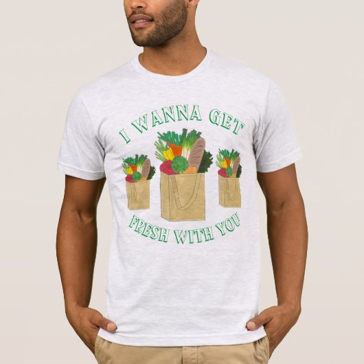 Ich möchte mit dir Feinschmecker kaufen. T-Shirt (Vorderseite)