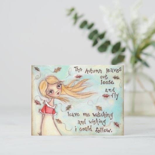 Ich möchte - Postkarte (Stehend Vorderseite)